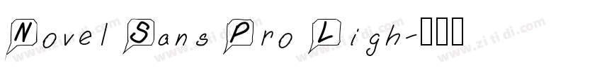 Novel Sans Pro Ligh字体转换